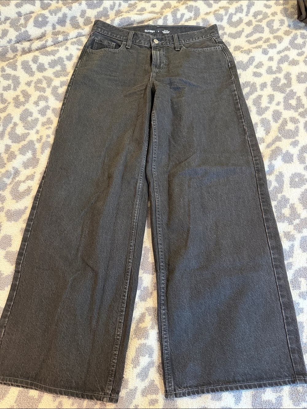 Old Navy Black Wide-Leg Jeans